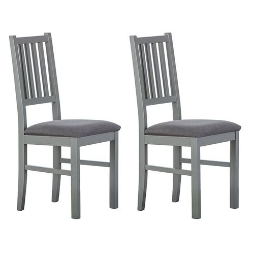 Paris Prix - Lot De 2 Chaises Deisgn "Zerno" 95cm Gris