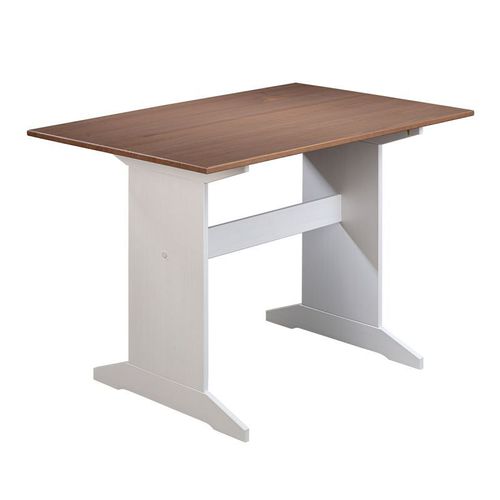 Table De Repas En Bois "Terland" 110cm Blanc