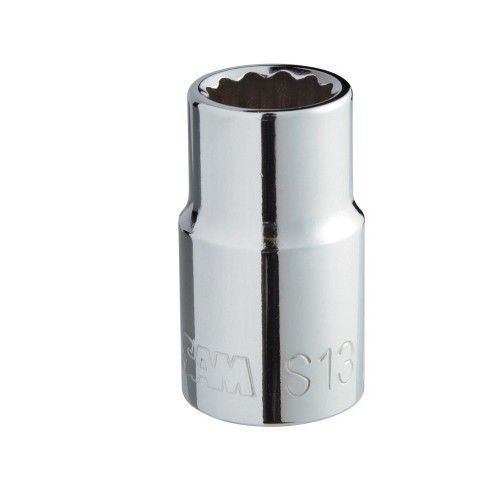 Douille courte chrome vanadium 1/2'' - 12 pans - en pouces - 7/16'' SAM OUTILLAGE