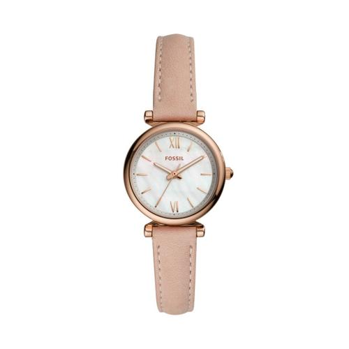 Fossil Montre Rose Analogique Femmes Carlie Mini Es4699