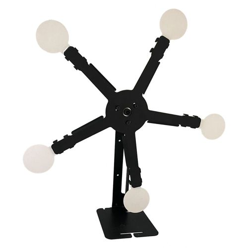 Réinitialisation De La Rotation Du Support De Cible De Tir En Métal Avec 5 Plaques D'acier Pour Pistolet Targets Stand Kit