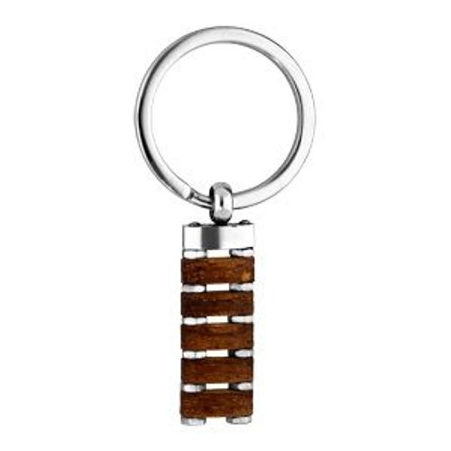 Porte Clef Acier Et Bois Naturel