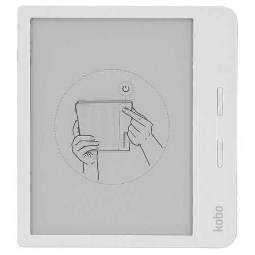 KOBO Libra H2O Liseuse numerique 7 - RAM 512 Mo - Stockage 8 Go - Blanche  avec Quadrimedia