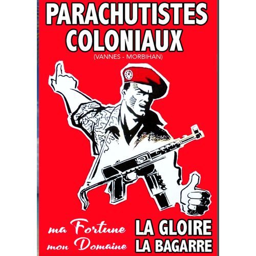 Affiche Parachutistes Coloniaux