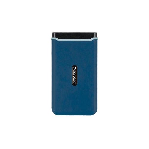 Transcend ESD370C - SSD - 500 Go - externe (portable) - USB 3.2 Gen 2 (USB-C connecteur) - bleu marine