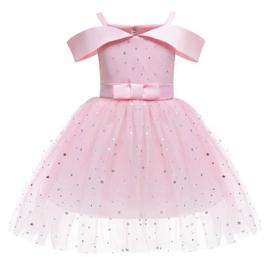 Enfant Fille Robe De Soiree Etoiles Scintillante Robe Princesse Robe Bouffante Fete Anniversaire Mariage Halloween 2 10 Ans Mkk Rakuten