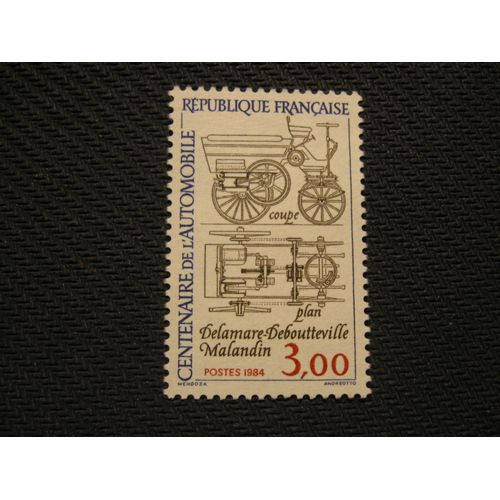 Timbre "Centenaire De L'automobile" 1984 - Y&t N° 2341