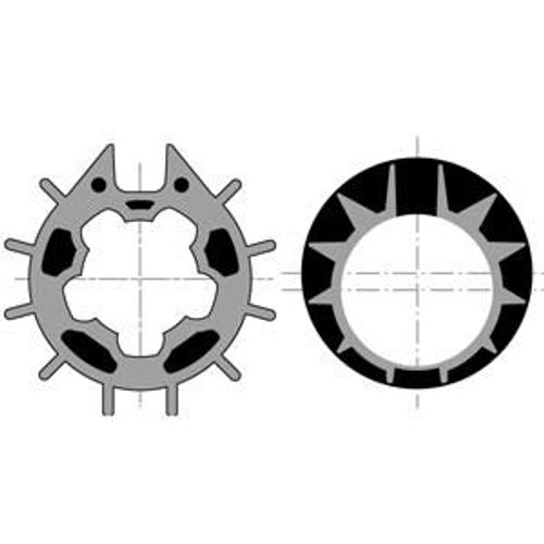 ROUE + COURONNE DOHNER 70 GOUTTE Ø12 MAXI