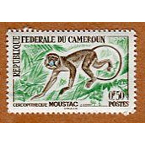 Timbre Non Oblitéré - " Cercopithéque Moustac " - 0,50 Fcfa - République Fédérale Du Cameroun - 1962
