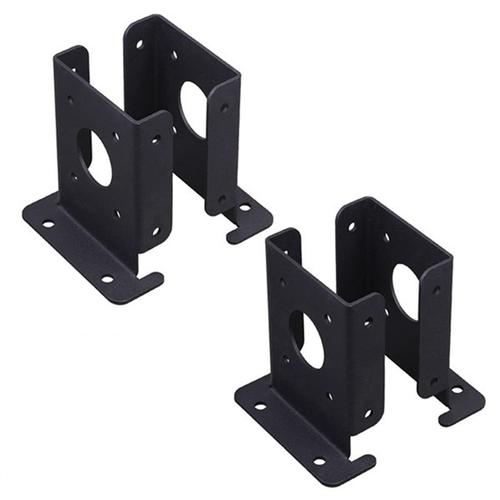 4 Pièces Kit De Supports Base Poteau Pergola Clôture En Bois Réglables D'ancrage Robustes Pour Boîte Aux Lettres Balustrade Pont