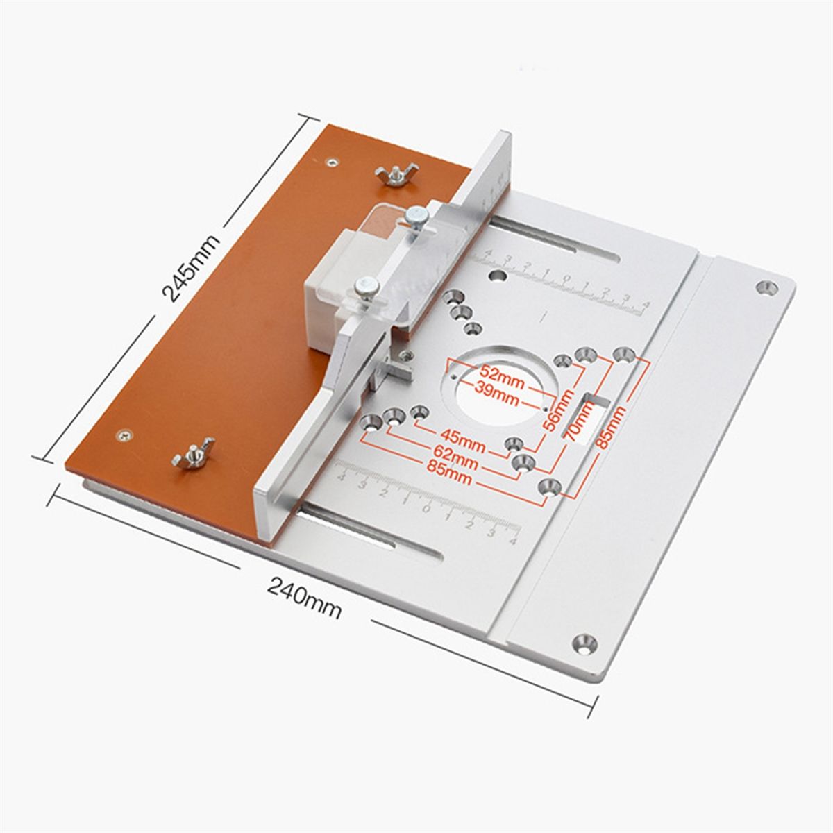 Plaque D'insertion De Table Toupie En Aluminium, Planche  R... - 4