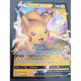 Pikachu-V Pv 190 170/185 - Carte Ultra Rare Full Art - Épée et Bouc