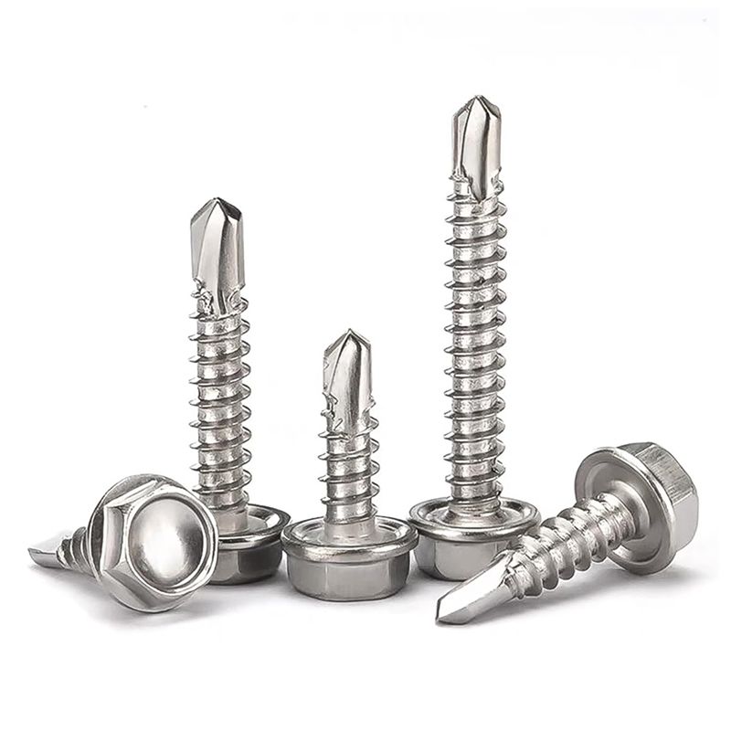 200pcs 8 X 1/2''  1-1/4'' Vis Autoperceuses Pour Le Mtal, ...