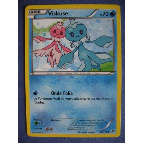 Carte Pokémon - Viskuse - 20/119 - Xy Vigueur Spectrale - 2014 - Scb