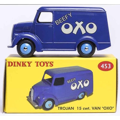 Dinky Toys 453 / 31d - Trojan 15 Cwt. Van "Oxo" Bleu-Atlas