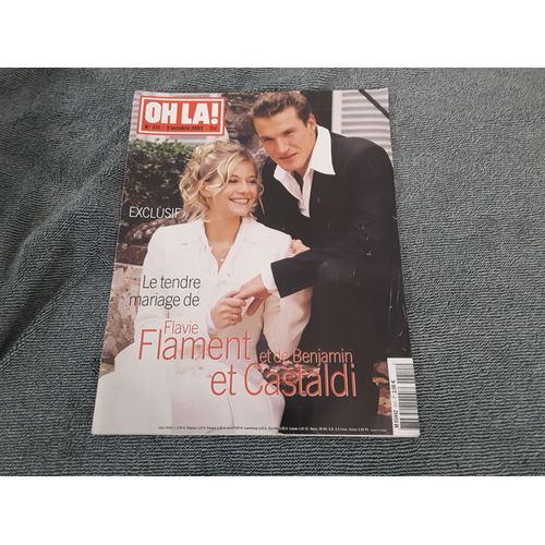 Oh La ! N°211-Mariage F Flament,B Castaldi-Caroline De Monaco-Ch.Reeve-Céline Dion_Marylin Monroe