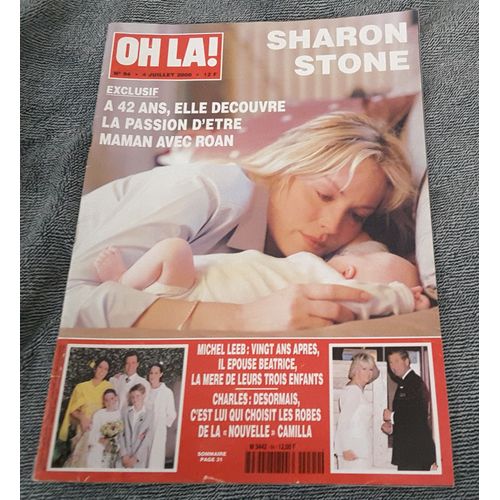 Oh La! 94-Sharon Stone-Charles -Elisabeth Ii--Ch Gainsbourg.E.Béart.S.Marceau.M Gibson.J.Halliday