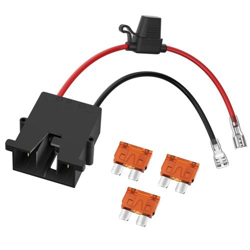 Connecteur De Faisceau Câbles Rechange Pour Batterie 12 V Avec Awg Et 3 Fusibles Remplaçables