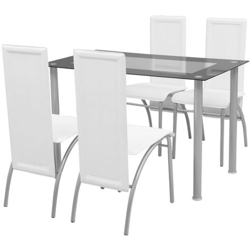 Vidaxl Jeu De Salle À Manger 5 Pcs Blanc
