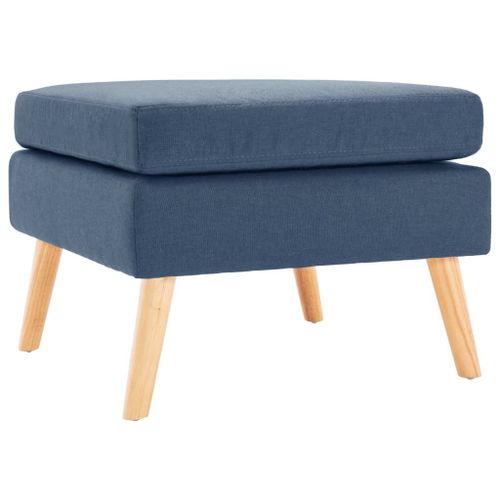 Vidaxl Repose-Pied Bleu Tissu