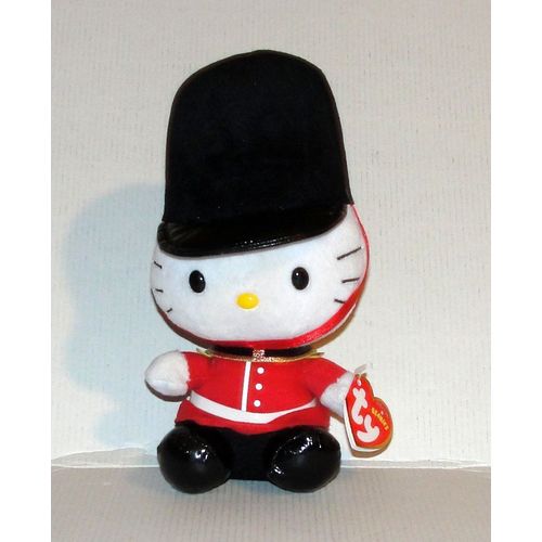 Peluche Hello Kitty Garde Royale Anglaise Doudou Beanies Ty