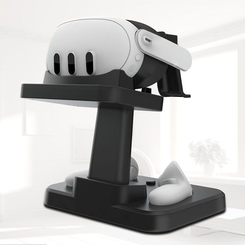 Support D'affichage De Bureau Pour Meta Quest 3 Vr Et Contrôleur, Support D'affichage De Stockage Tout-En-Un