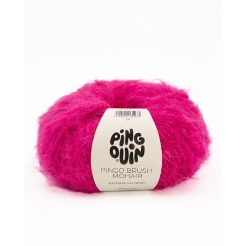 Pelote De Laine Et Mohair À Tricoter Pingo Brush Mohair - Phildar Raspberry Violet