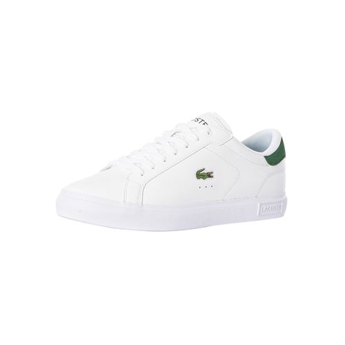 Lacoste Baskets Powercourt 224 1 Sma En Cuir Blanc