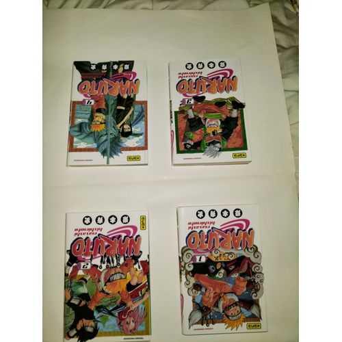 Lot 7 Mangas Naruto Tomes 1 À 7. Auteur: Masashi Kishimoto. Editeur: Kana.