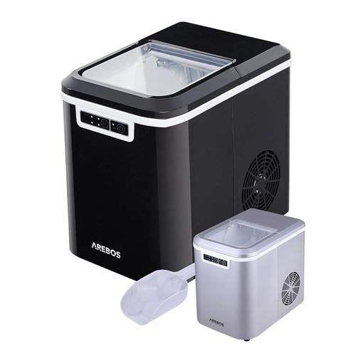 Arebos Machine à Glaçons 2,2L Icemaker 12KG/24H