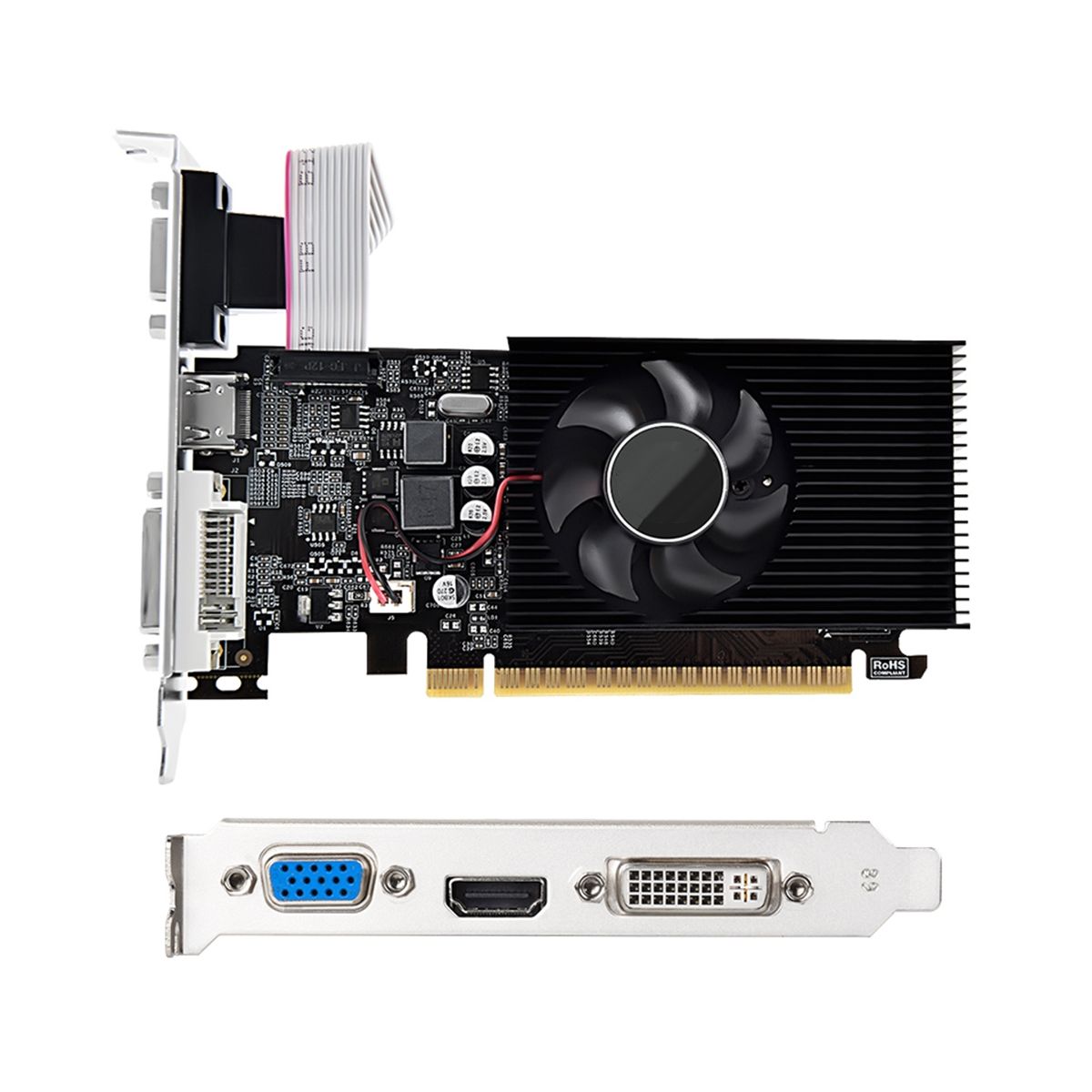 Carte Graphique GT730 4G DDR3 128 Bits 700MHZ 40Nm PCIE 2.0 ... - 3