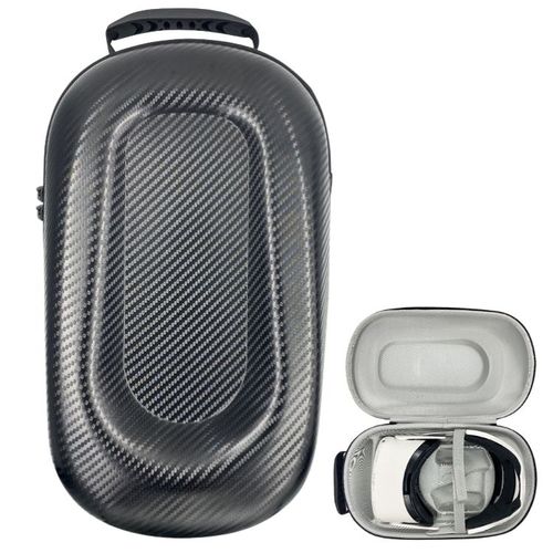 Etui De Transport Pour Les Lunettes Vr Meta Quest 2, Étui Rigide En Fibre De Carbone Pour Le Casque Et La Manette Meta Quest 2, Résistant Aux Chocs