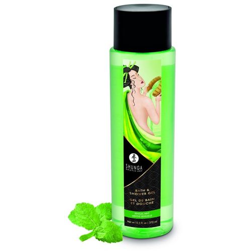 Gel De Bain Et Douche Aphrodisiaque Menthe Sensuelle 370 Ml Shunga 