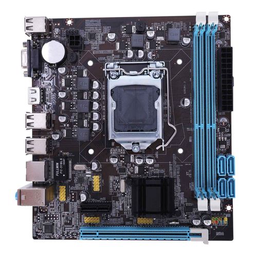 Carte MèRe Professionnelle H61 LGA 1155 DDR3 RAM Carte Support USB 2.0 Core I3 I5 I7 Quad CPU Dual Channel Ordinateur de Bureau Mainboard