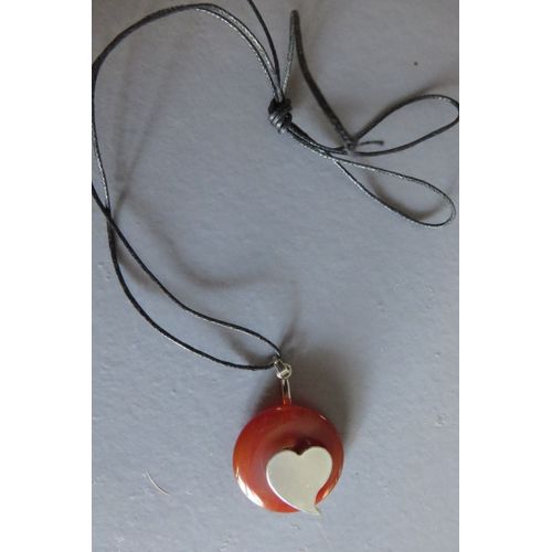 Collier Pierre Naturelle Avec Coeur/134