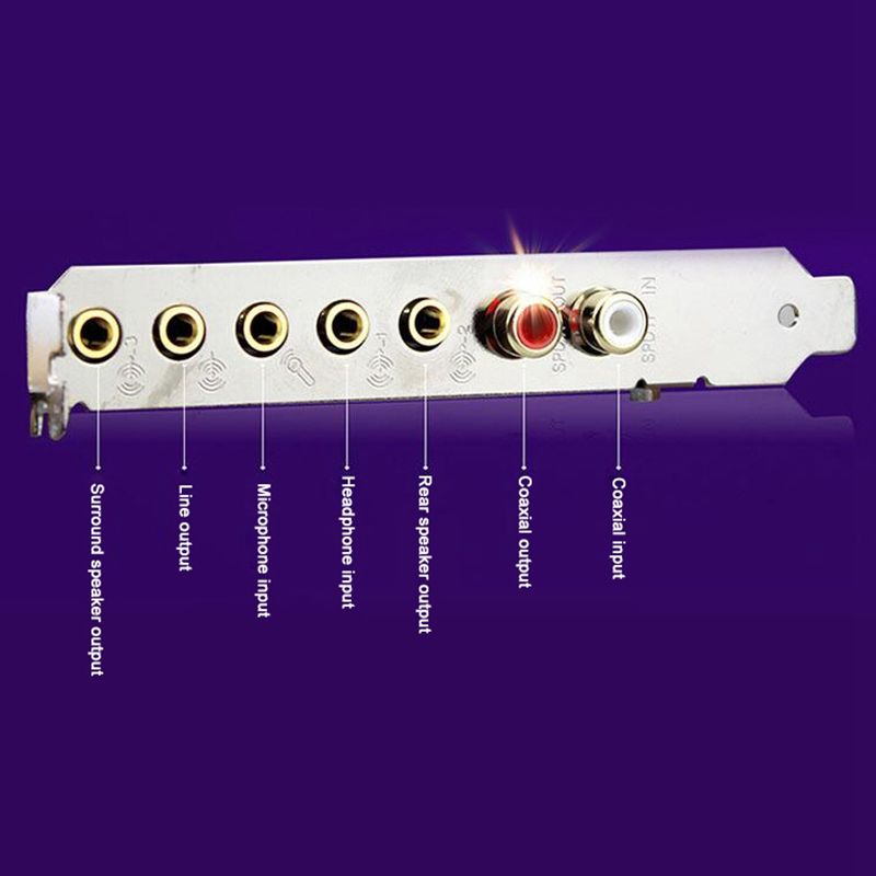 Carte Son 5.1 PCI Express Interface de Sortie Double IntGr... - 5