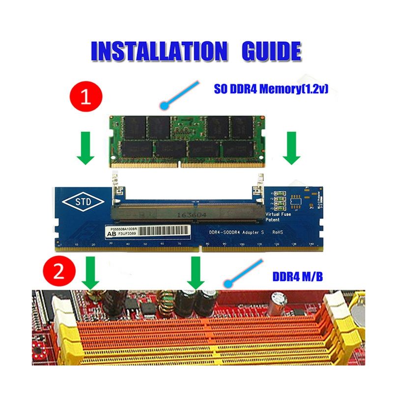 Ordinateur Portable DDR4 RAM pour Carte de Convertisseur de ... - 3