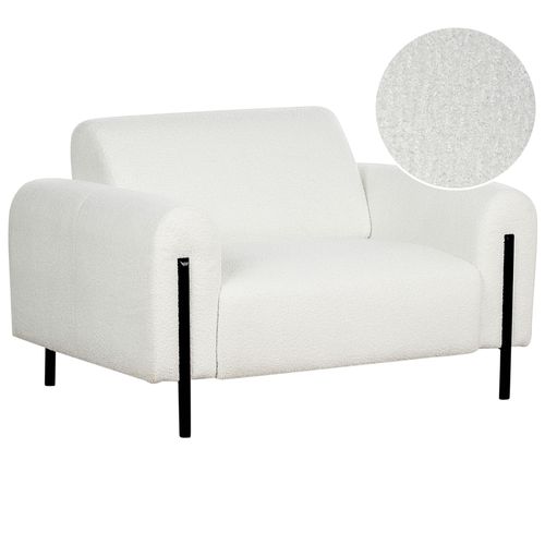 Fauteuil Askim Bouclé Blanc