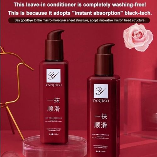 Après-Shampoing À L'huile Pour Cheveux, Lissage Des Cheveux, Sans Essence, Parfum, Élastine, 200ml 