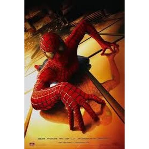 Spiderman - Spider Man - Sam Raimi - Tobey Maguire - Kirsten Dunst - James Franco - 2002 - Affiche De Cinéma Pliée 120x160 Cm