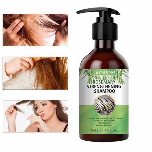 Shampoing Romarin Naturel Pour La Croissance Des Cheveux, Anti Fris...