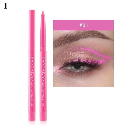 Eyeliner Mat Imperméable Et Durable, Crème Gel, Facile À Utiliser, Rotatif, Coloré, Outils De Maquillage Pour Les Yeux, 20 Couleurs 