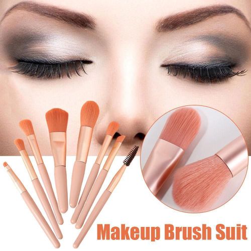 Ensemble De Pinceaux De Maquillage Professionnels, Pinceaux Doux, Fard À Joues, Fard À Paupières, Mini Taille, Correcteur, Applicateurs De Cosmétiques Portables, 8 Pièces/Paquet 