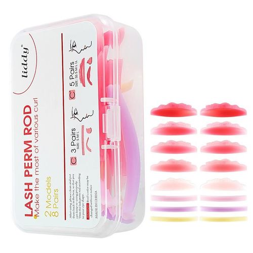8 Pairs Eyelash Perming Pad Silicone Eyelashes Perming Curler Reusable Lash Lift Shield Pads For Perfect Lasting Eyelash Lifting 
