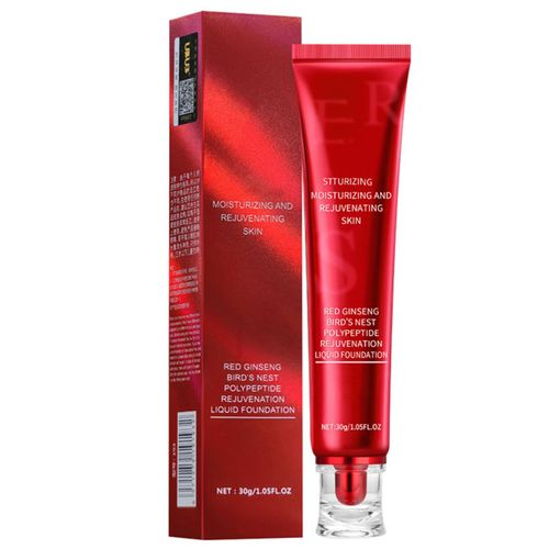 Fond De Teint Liquide, Couverture Complète, Longue Durée, Contrôle De L'huile, Rouge Ginseng, Correcteur, Fond De Teint Mat, Maquillage Sans Huile, 30g 