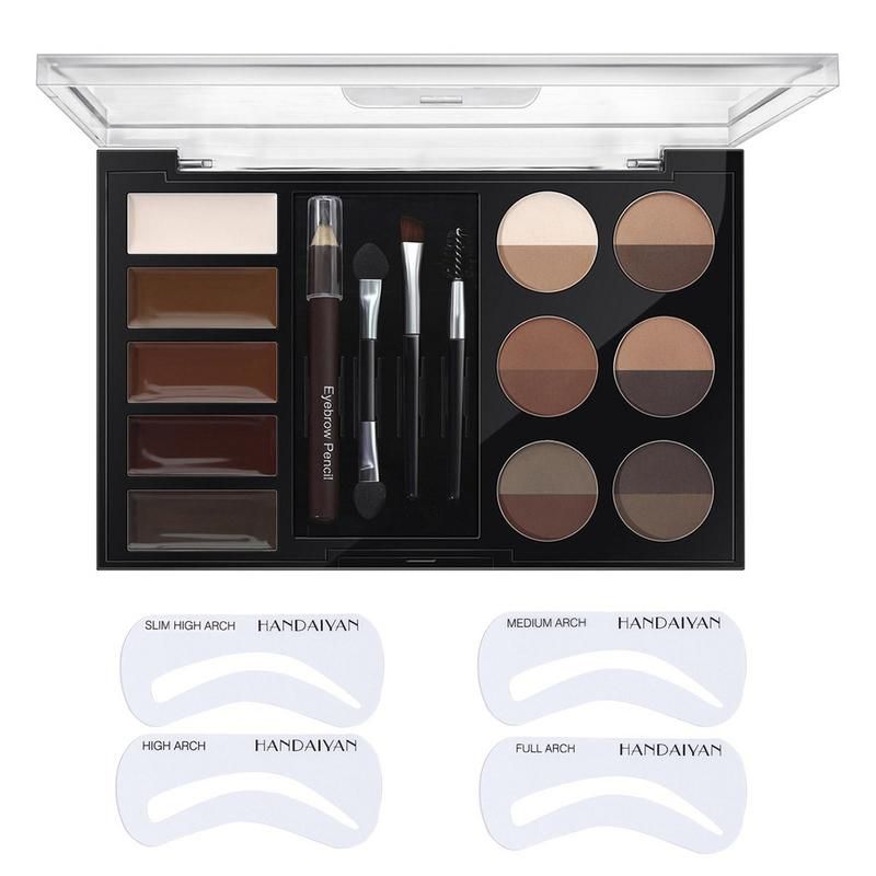Kit De Pochoirs  Sourcils Et Tampons, Longue Dure, tanche...