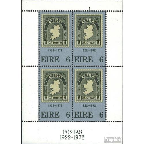 Irlande Bloc 1 (Complète Edition) Neuf Avec Gomme Originale 1972 50 Années Irlande Timbres
