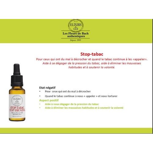 Stop Tabac Elixir Bio Fleurs De Bach 