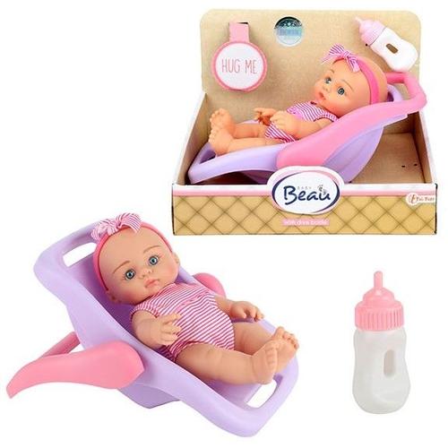 Toi-Toys - Mini Poupée Bébé Dans Chaise De Transport - 18 Cm