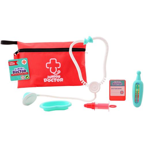 Johntoy - Pochette Avec Accessoires De Docteur Pour Enfant